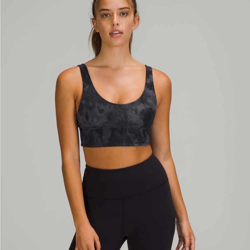 Lululemon Align Bra Reversible Pitch Grey Diamond Dye and Graphite Grey Size 8